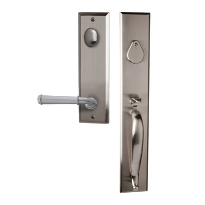 Bravura 980G-840 Dummy Charleston Handleset with St. Charles Lever in Satin Nickel - L