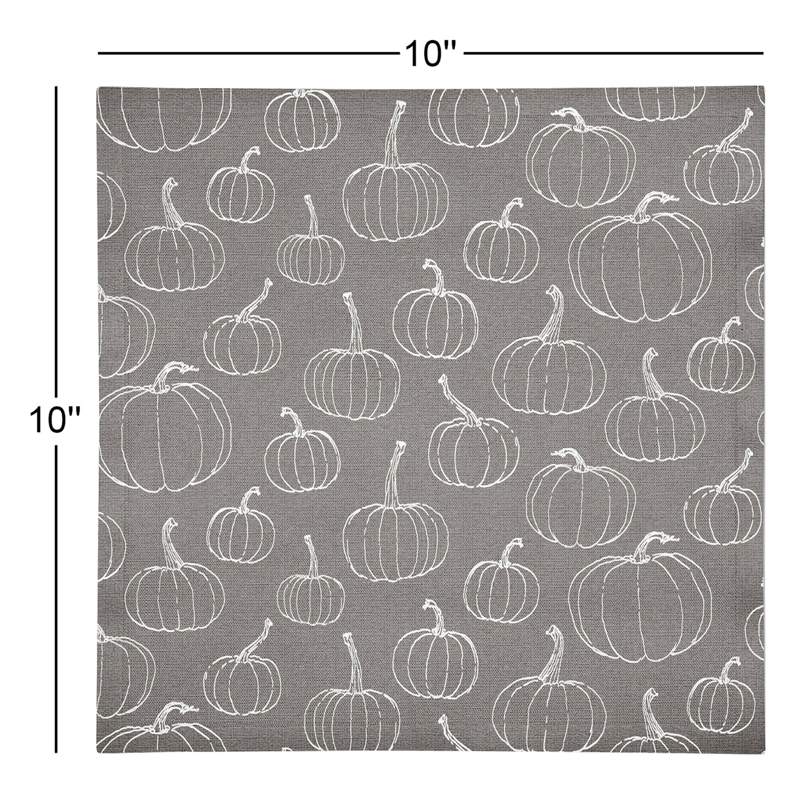 Meekah Cotton Square Napkin, Gray