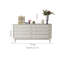 Commode d'appoint en bois massif style rétro Vintage