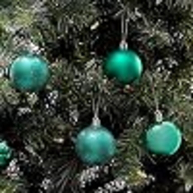Polyvinyl Chloride (PVC) Ball Ornament, 5cm H x 5cm W x 5cm D, Green