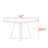 American style solid wood round table-109663271