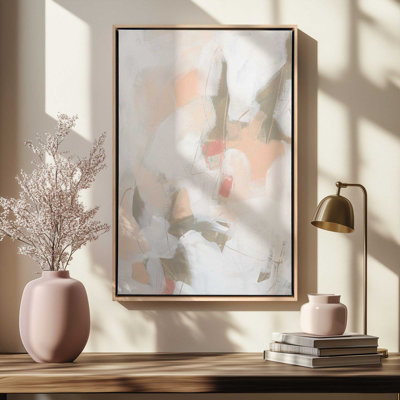 Hushed Pink Abstract I Canvas Print in a Frame