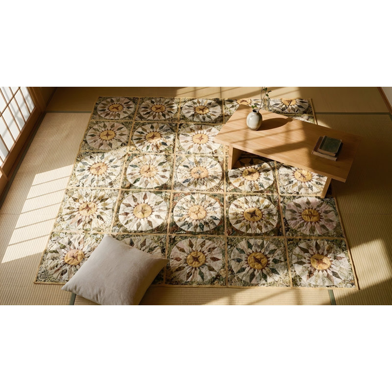 Antique Quilt America Geometric Flat Weave Rug