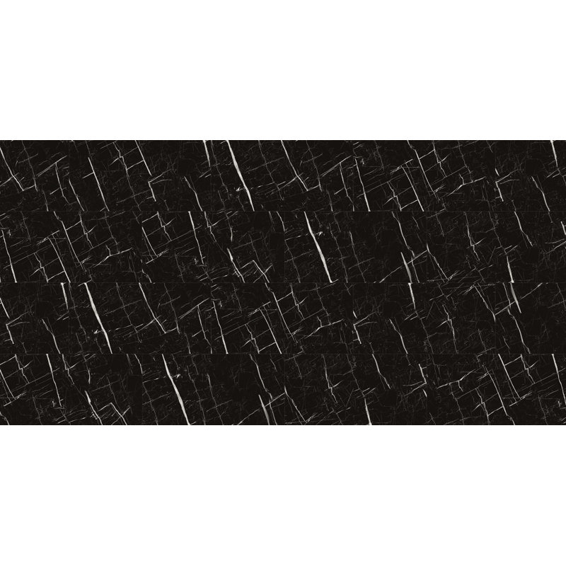 GLU-PRO 22 mil, plancher LVT à coller, abri de bois ombragé de 3 mm, Nero Marquina