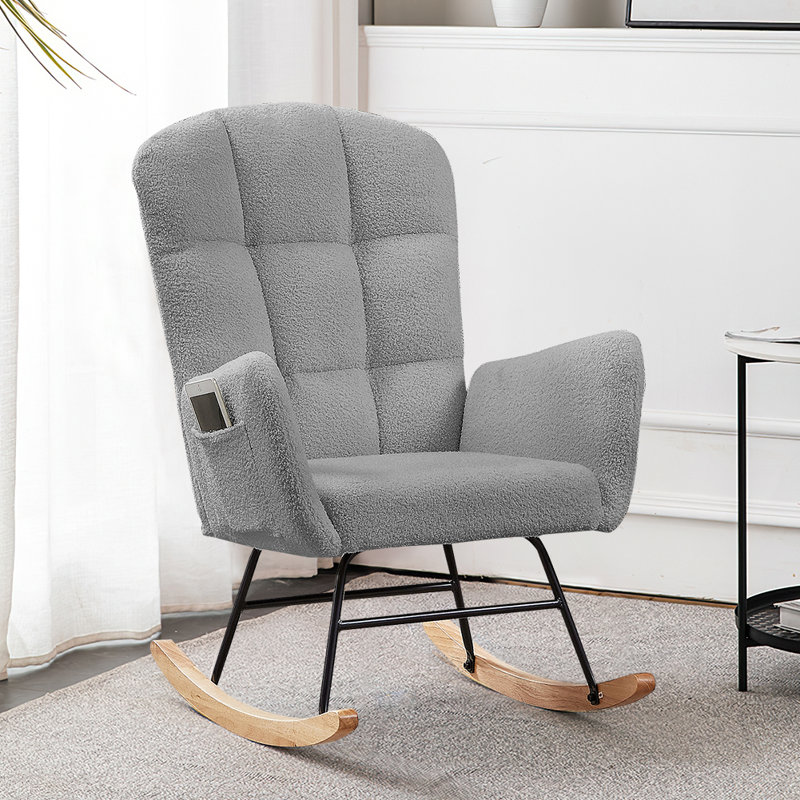 Chaise berçante Latonga, Gris