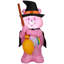 Lumière d'Halloween joyeuse comme une sorcière avec un balai-CloudCo