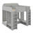 Triple Bunk Bed With Integrated Storage Shelves And Hooks-2123912406