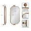 Miroir mural pivotant avec cadre octogonal