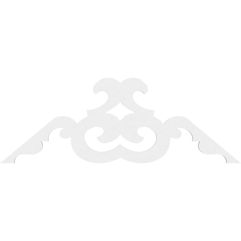 Benson Architectural Grade PVC Gable, 27.5" H x 60" W x 1" D, 10/12