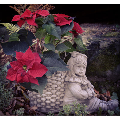 Fahy Handcrafted Stone Outdoor Statue Planter