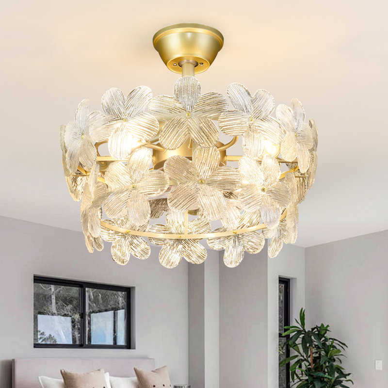 Lustre en cristal à 4 lumières Caelean