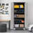 Canalou 71" H x 31" W x 16" D Double Rolling Storage Cabinet with Lockable doors-109457228