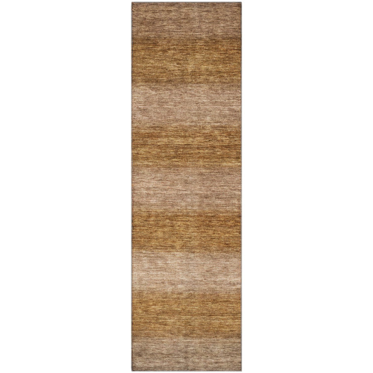 Premium Machine Washable Lubbers AMF1733 Stripe Rug