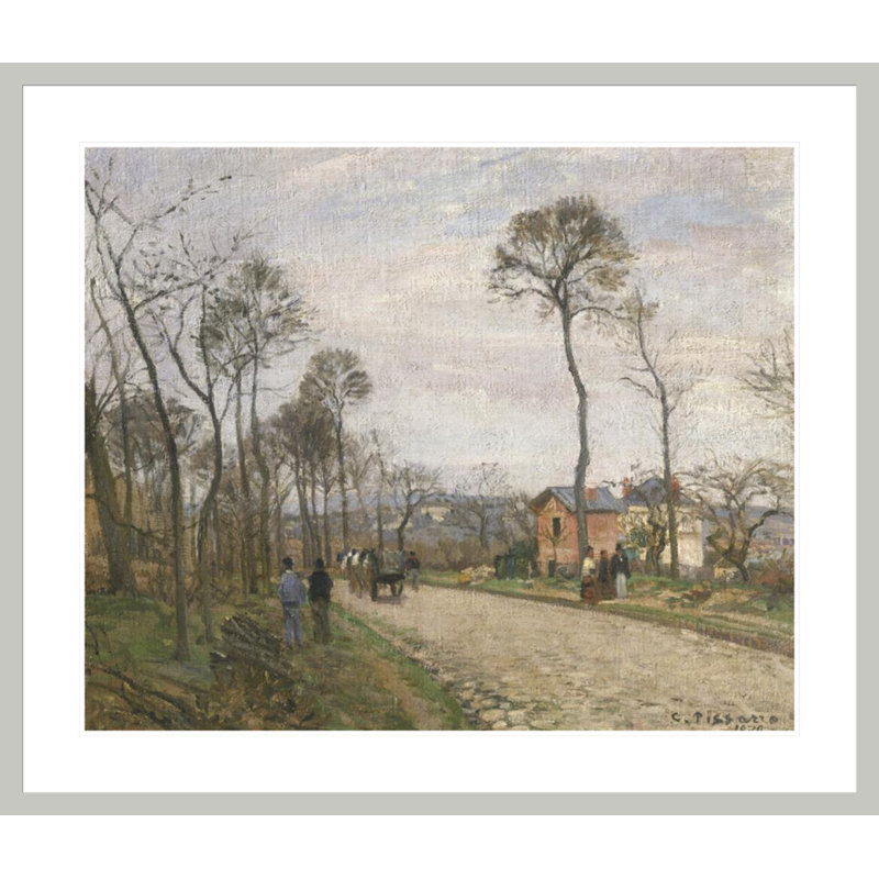 «The Road from Louveciennes» par Camille Pissarro, impression giclée sur cadre, 33.5" H x 39.13" W