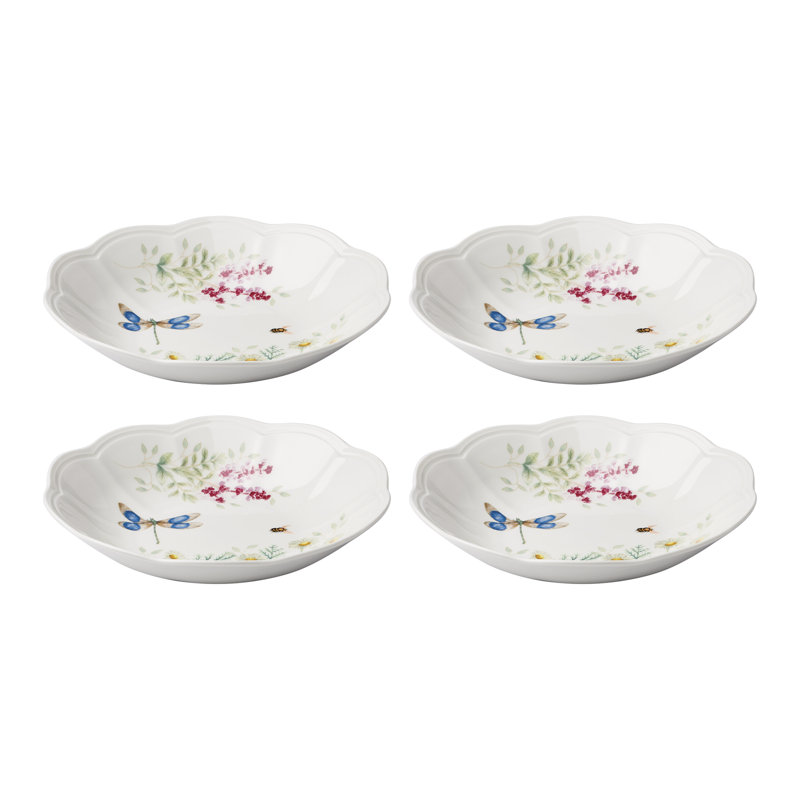 Butterfly Mdw Herbs Dw Pasta Bwl S/4