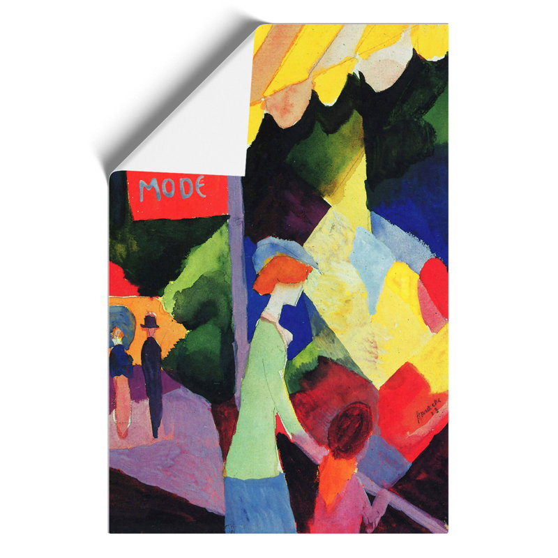 Fashion Window by August Macke - No Frame Painting, 59cm H x 42cm W x 0.1cm D