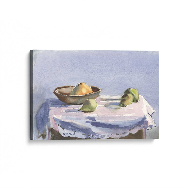 «Fruit Still Life» par Stephen Calcasola, reproduction d'art sur toile, H 18 po x l 24 po
