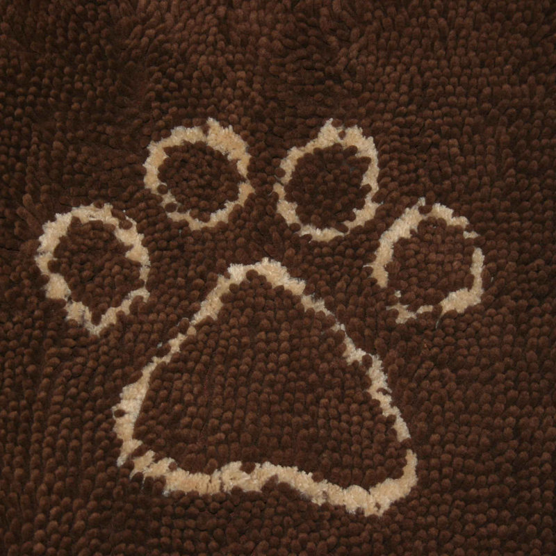 Petit tapis de porte pour chien sale gris brumeux DGS Pet Products 23 po x 16 po x 2 po, Petit (l 18 po x P 23 po x H 2 po)