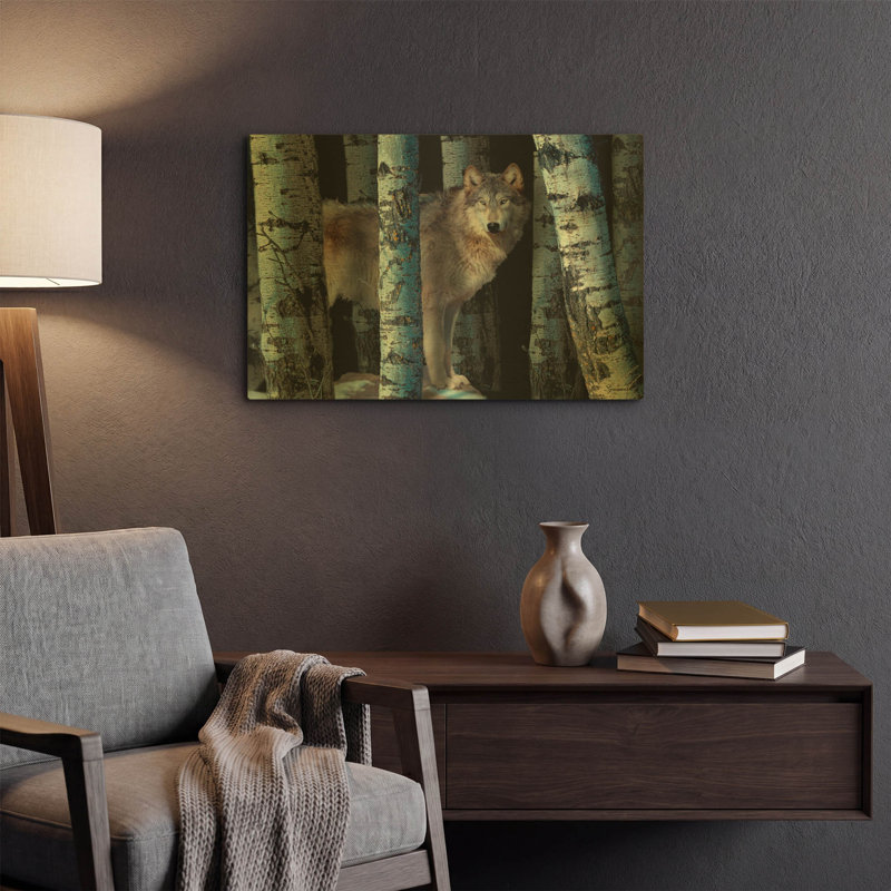 « Ombres de lune » de Gordon Semmens, tableau mural en métal doré, 61 x 41 cm, 24 po x 16 po