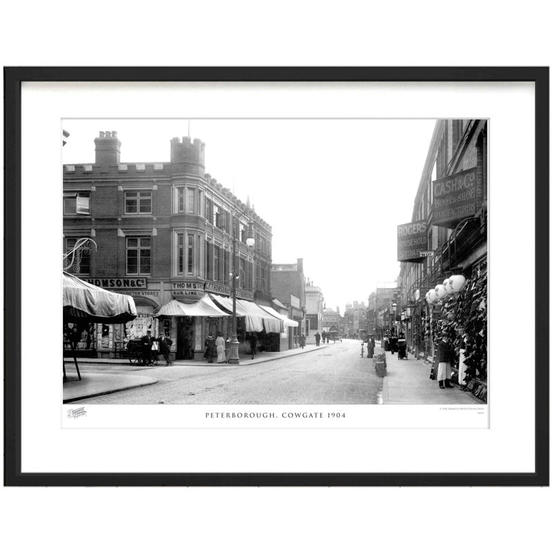 Peterborough, Cowgate 1904 by Francis Frith - Single Picture Frame Print, 45cm H x 60cm W x 2.3cm D