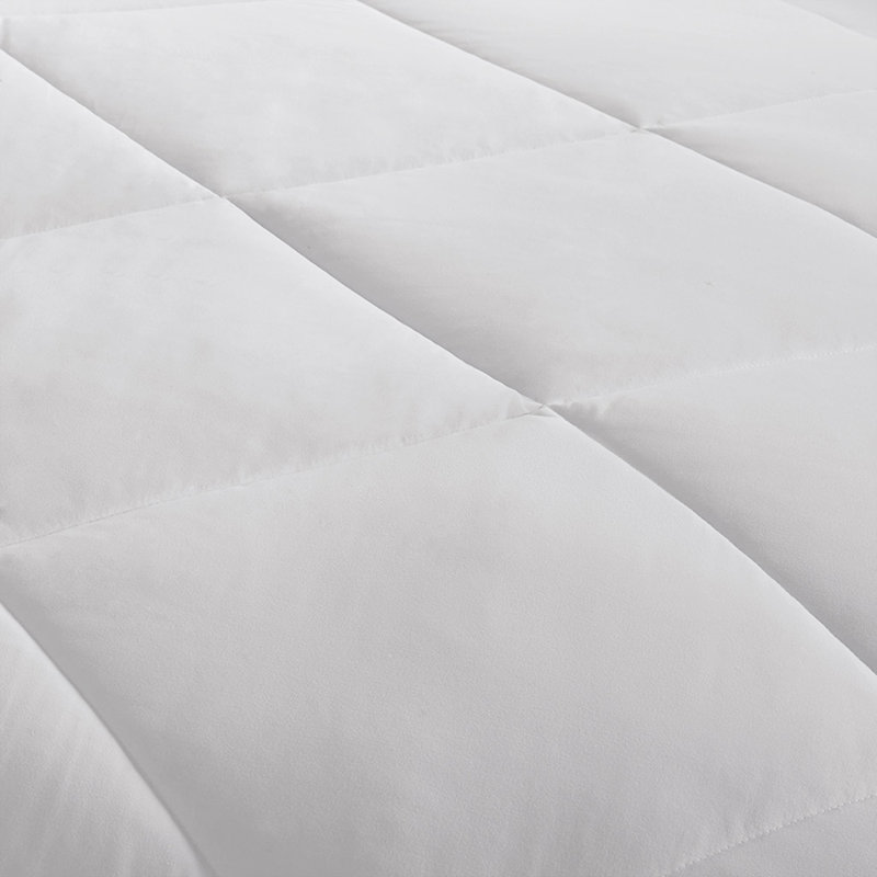 Édredon surdimensionné en duvet synthétique avec traitement HeiQ Smart Temp blanc, Grand lit