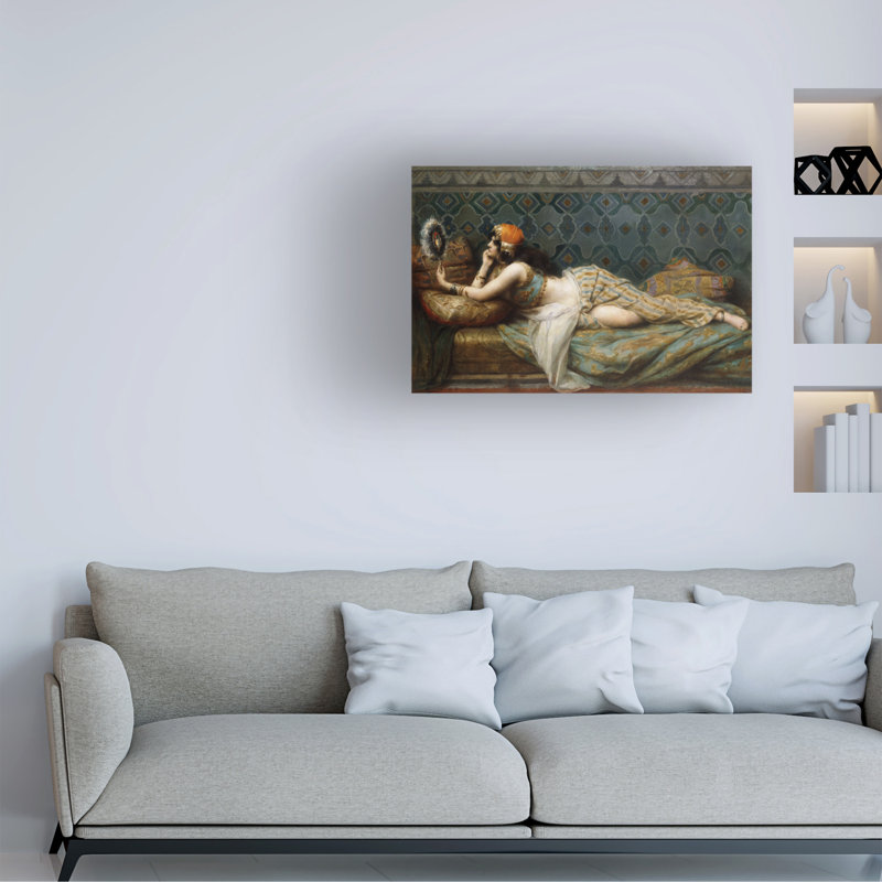 Henri Adrien Tanoux, l'odalisque, 1913, art sur toile, H 12 po x l 19 po