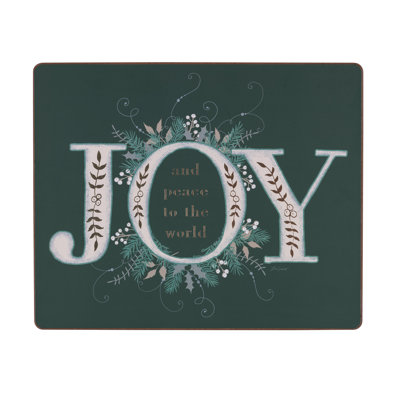 Ensemble de 6 napperons rigides Joy Emerald
