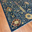 Wool Floral Area Rug in Blue