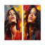 Ensemble de salon bourgogne bordeaux Pop Art Portrait - Celebrity Wall Art-102573184-102573186