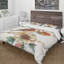 Ensemble de housse de couette campagne oiseau sur fleur-38758873