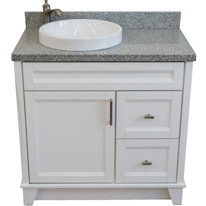 Ensemble de meuble-lavabo simple 37 po Makson, Gris