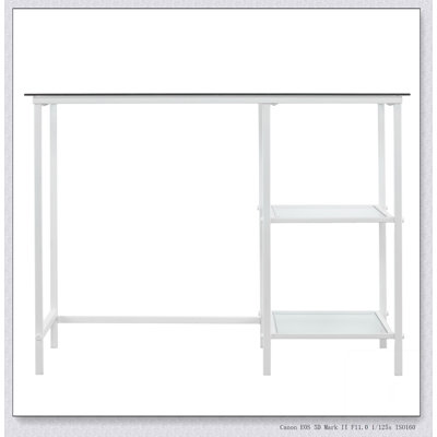 Layton White Metal/Glass Student Desk