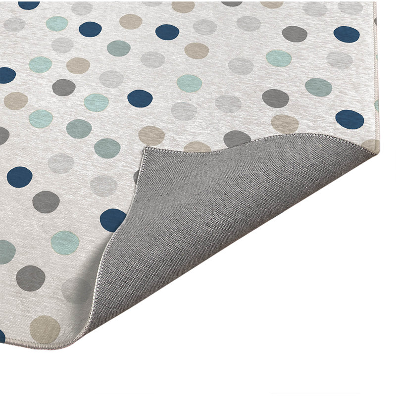 Tapis d'extérieur antidérapant Always Polka, Rectangulaire 2 pi x 3 pi