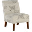 Fauteuil de chambre en tissu avec pieds en bois Cashaun