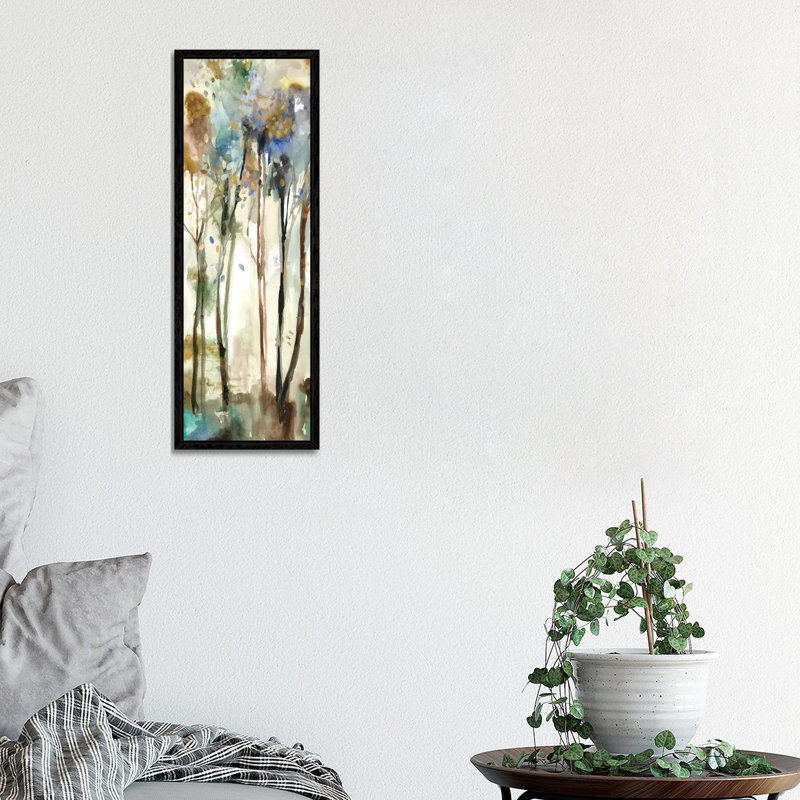 Standing Tall V by Allison Pearce - Painting on Canvas, Black Framed Canvas, 30.48 cm H x 91.44 cm W