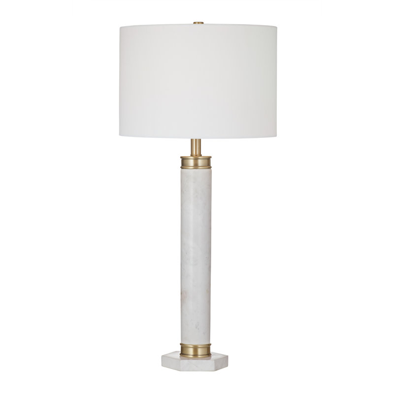 Branor 32" White Marble Table Lamp
