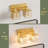 2-Light 13" Gold Dimmable Vanity Light 
