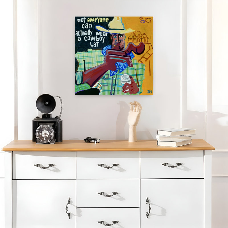 Art contemporain Portrait contemporain, H 18 po x l 18 po