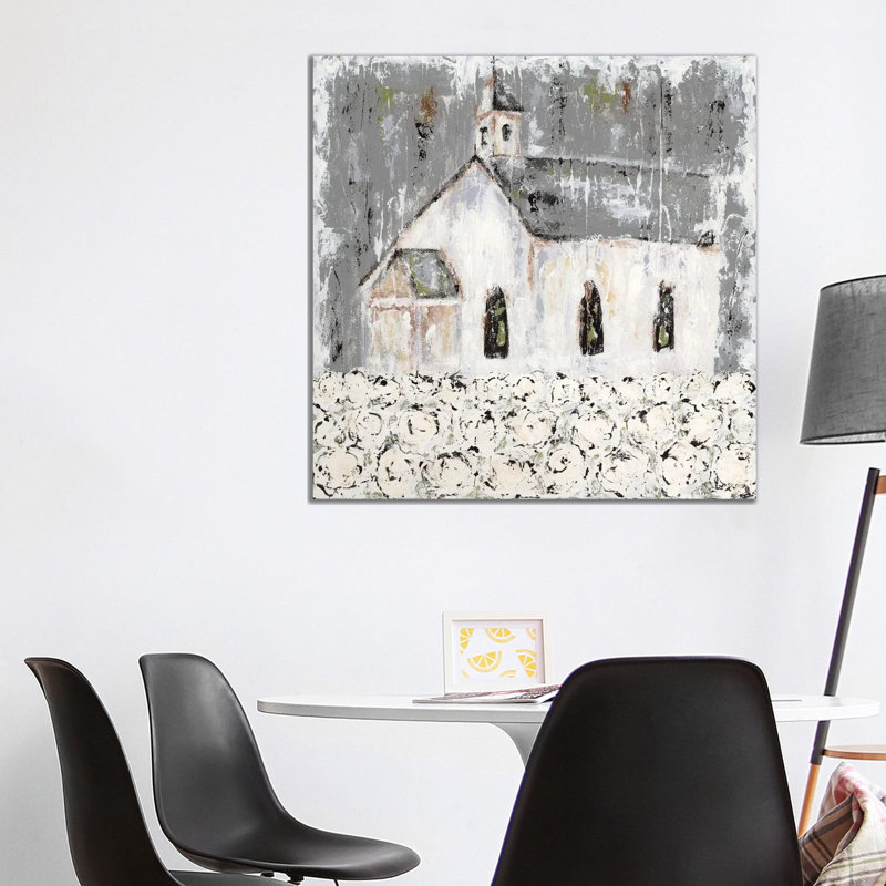 Big Hearted Gold by Lindsay Rodgers - Print on Canvas, 93.98 cm H x 93.98 cm W x 3.175 cm D, Wrapped Canvas