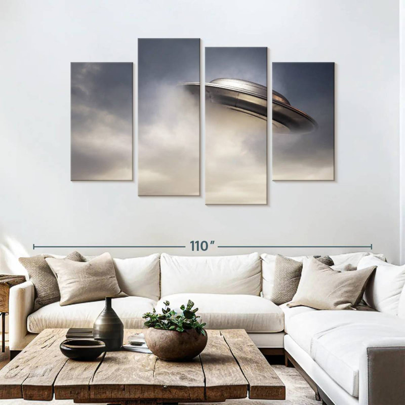 Kelan Flying UFO, 54'' H x 84'' W