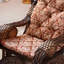 Chaise berçante en rotin naturel naturel
