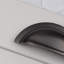 Dark Bronze Cup Handle & Coordinating Knobs-126282141