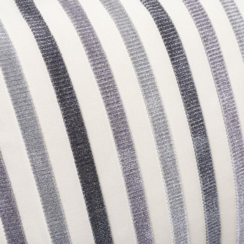 Le Matelot Pillow, Charcoal/Gray/White, 12" x 20"