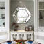 Miroir mural hexagonal au design contemporain en verre-17723839