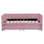 Lit de jour simple rose avec 2 tiroirs de rangement et pour un confort ergonomique-1553293666