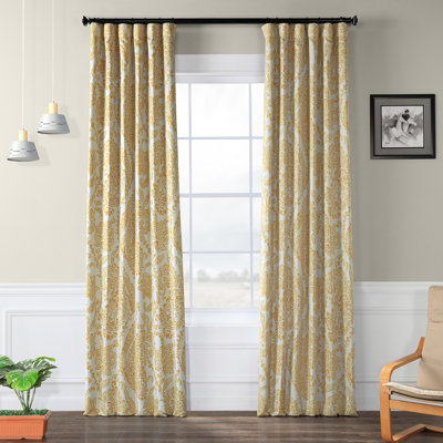 Alexiyana Vintage Paisley Room Darkening Curtains For Bedroom & Living Room Curtains (1 Panel)