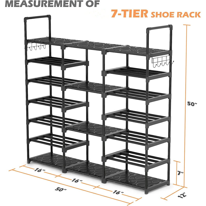 35 Pair Stackable Shoe Rack