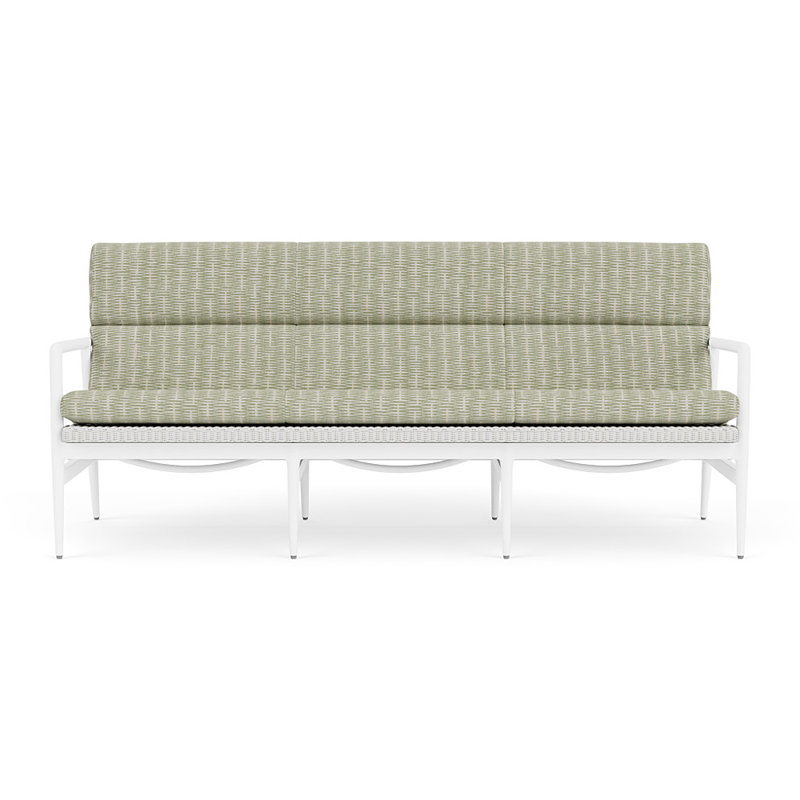 Cascade Outdoor 3 - Seat Patio Sofa, Romulo Laurel, Matte White