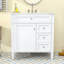 Élégant meuble-lavabo simple 30 po avec comptoir en céramique et plusieurs options de rangement-188182015