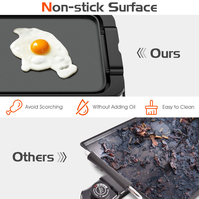 Costway 39cm Smokeless Non Stick Electric Grill